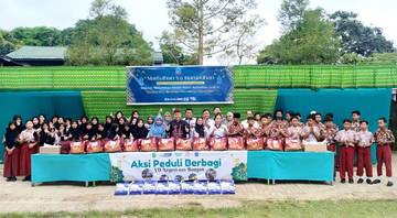 Peduli Sesama, SDN 010 Bongan Berbagi Kebahagiaan di Bulan Ramadan 