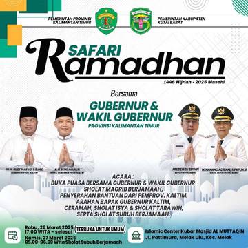 Gubernur dan Wagub Kaltim Bakal Safari Ramadan ke Kubar