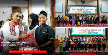 ASN Pemkab Kubar Salurkan Bantuan Sembako untuk Mustahik