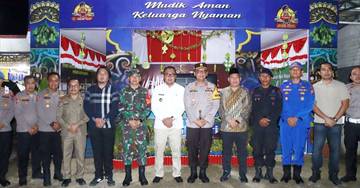 Bupati Kubar Bersama TNI-Polri Tinjau Arus Balik Lebaran