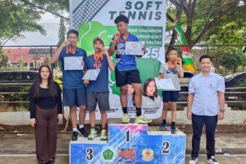 Kubar Juara Umum Kejurprov Junior Soft Tenis 2025