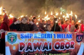 Api Persatuan Hangatkan Malam Kemerdekaan Warga Melak