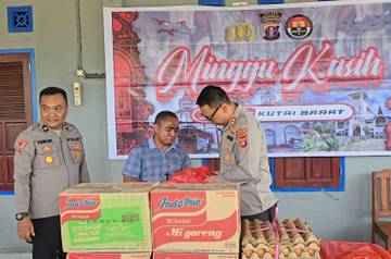 Polres Kubar Hadirkan Kebersamaan Lewat Minggu Kasih