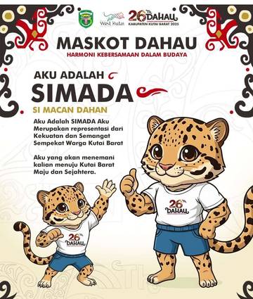 Dahau ke-26 Kutai Barat Perkenalkan Maskot Simada