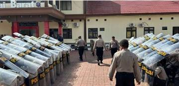 Personel Polres Kutai Barat Asah Kemampuan Dalmas Inti
