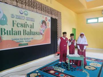 Lomba Literasi Warnai Bulan Bahasa di Sekolah Kubar