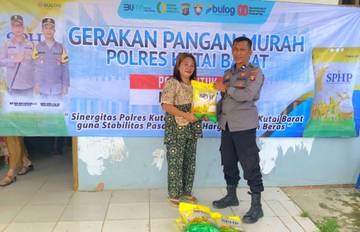 Polres Kubar Gelar Gerakan Pangan Murah di Tering
