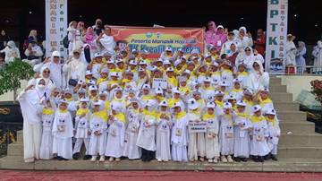 Puluhan Anak TK Ikuti Manasik Haji Kutai Barat