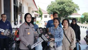 Polres Bontang Pulihkan Hak Korban Curanmor