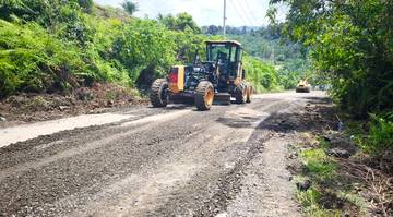 Penantian Berakhir, Jalan Rusak Bentian Besar Mulai Diperbaiki