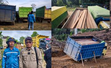 Pembalakan Liar Hutan Desa Kampung Besiq Terbongkar