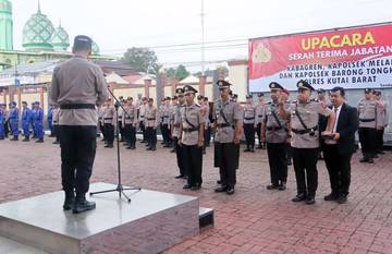 Kapolsek Melak dan Barong Tongkok Resmi Berganti