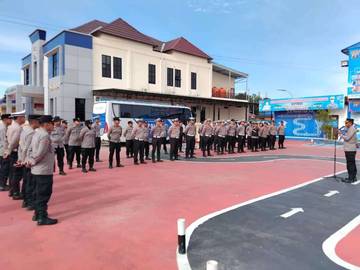 Polres Kutim Gelar Apel Operasi Keselamatan 2026