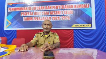 Purna Tugas Yusak Muabuai Berharap  Guru Pertahankan Kemajuan Sekolah
