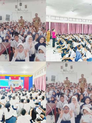 SMAN 1 Serui  Sosialisasi HIV/AIDS MPLS 2025 
