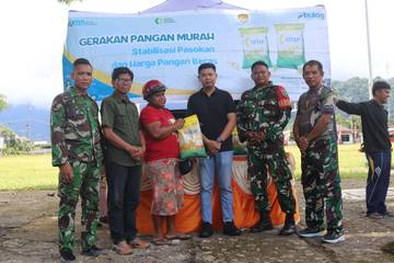 Kodim 1709/Yawa dan Bulog Jaga Stabilitas Harga Beras