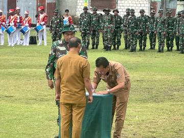 Wabug Yapen Buka TMMD ke-127 Yapen