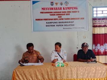 Muskam Barawaikap Tetapkan Program Pembangunan Kampung