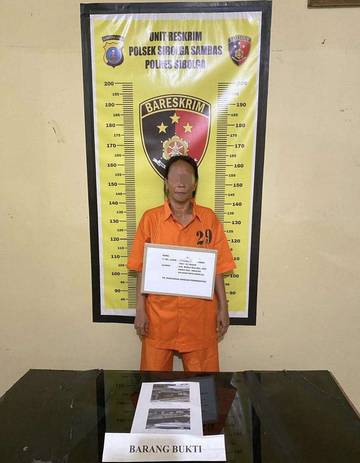 Polsek Sibolga Sambas Tangkap Wanita Curi Pagar Besi
