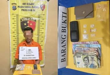 Polisi Tangkap Pelaku Narkoba di Sibolga Sambas