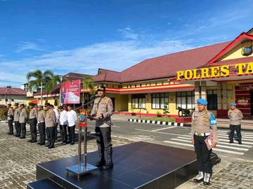Kapolres Tapteng Tekankan Pentingnya Integritas dan Disiplin Personel