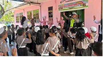 Satlantas Padangsidimpuan Gelar Edukasi Polisi Sahabat Anak