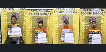 Empat Tersangka Sabu Diamankan Polres Sibolga