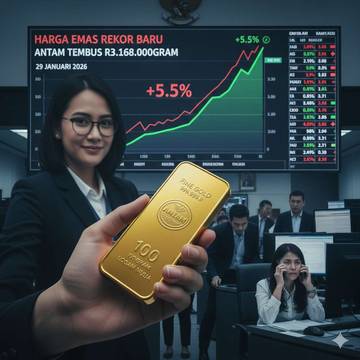 Emas Antam Tembus Rekor Termahal, Stok Mulai Langka