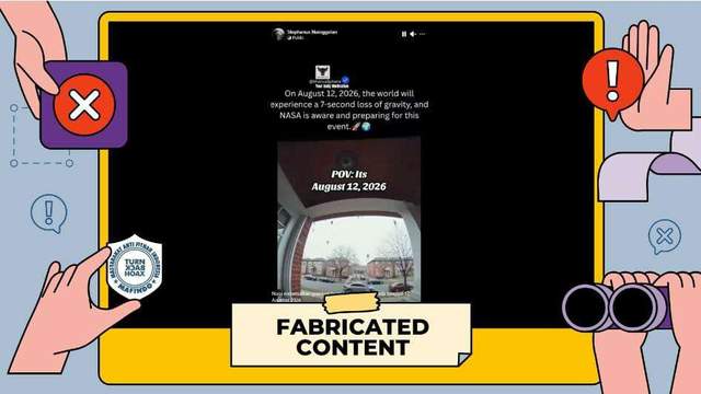 Hoaks: Agustus 2026 Gravitasi Bumi Berhenti 7 Detik