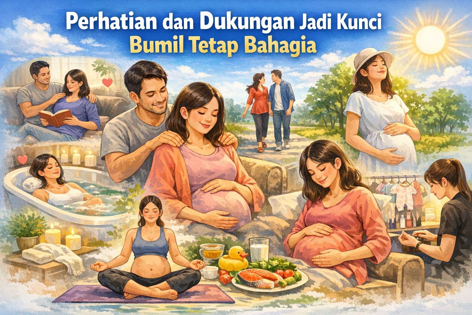 Perhatian dan Dukungan Jadi Kunci Bumil Tetap Bahagia