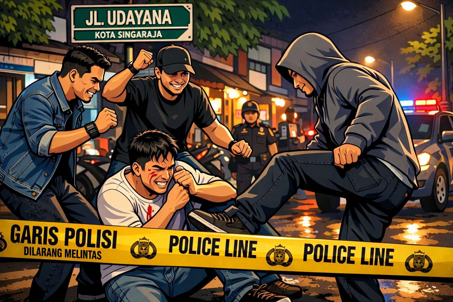 Kasus Pengeroyokan Jalan Udayana Buleleng Masih Diselidiki Polisi