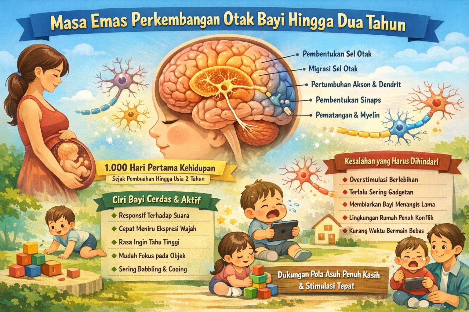 Masa Emas Perkembangan Otak Bayi Hingga Dua Tahun