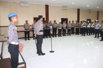 Polres Buleleng Gelar Apel Kesiapan Pengamanan Malam Takbiran Idulfitri 1446 H