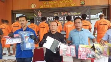 Delapan Tersangka Narkoba Dibekuk, Tim Goak Poleng Beraksi