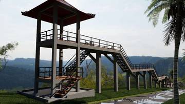 Objek Wisata Green Cliff Dibangun Kembali
