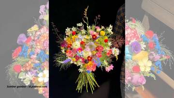 Warna Warni Buket Bunga Thumbelina yang Estetik