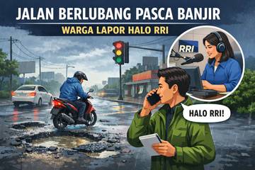 Jalan Laksamana Timur Berlubang, Warga Lapor Halo RRI