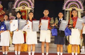 Spensaraja Sabet Juara Umum Piala Bergilir SMP se-Bali