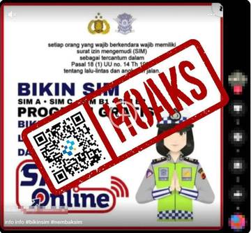 [Hoaks] Pembuatan dan Perpanjangan SIM Online Gratis 2026