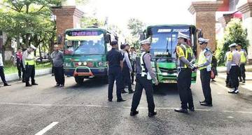 Puluhan Kendaraan Terjaring Razia Operasi Keselamatan Agung
