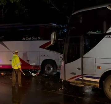 Bus Tabrakan di Gumbrih, Arus Lalin Sempat Tersendat