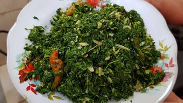 Resep Sayur Daun Ubi Tumbuk Gurih