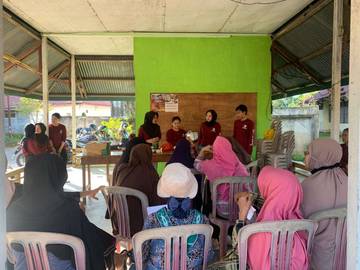 Mahasiswa STIKARA Lakukan Pendampingan Produksi Makanan Tambahan