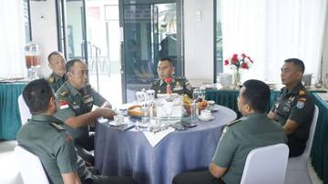 Korem 121/Abw Terima Tim Target Info Data Teritorial