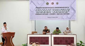DMI Sintang Percepat Sertifikasi Tanah Wakaf 