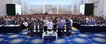 Dedikasikan Diri Untuk Bangsa Dan Negara, Danpasmar 3 Ikuti Rapim TNI-Polri 2025