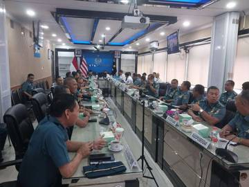 Danpasmar 3 Ikuti Taklimat Awal Pemeriksaan LK Kemhan TNI Tahun 2024 Pada UO TNI AL
