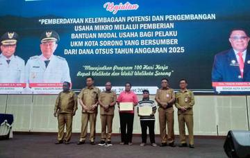 180 UKM di Kota Sorong Dapat Bantuan Modal Usaha