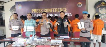 Tim Satreskrim Polresta Sorong Kota Amankan 3 Tersangka Kasus Narkotika