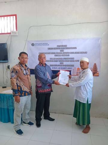 Warga Binaan Lapas Teminabuan Dapat Remisi Hari Raya Idul Fitri 1446 Hijriah
